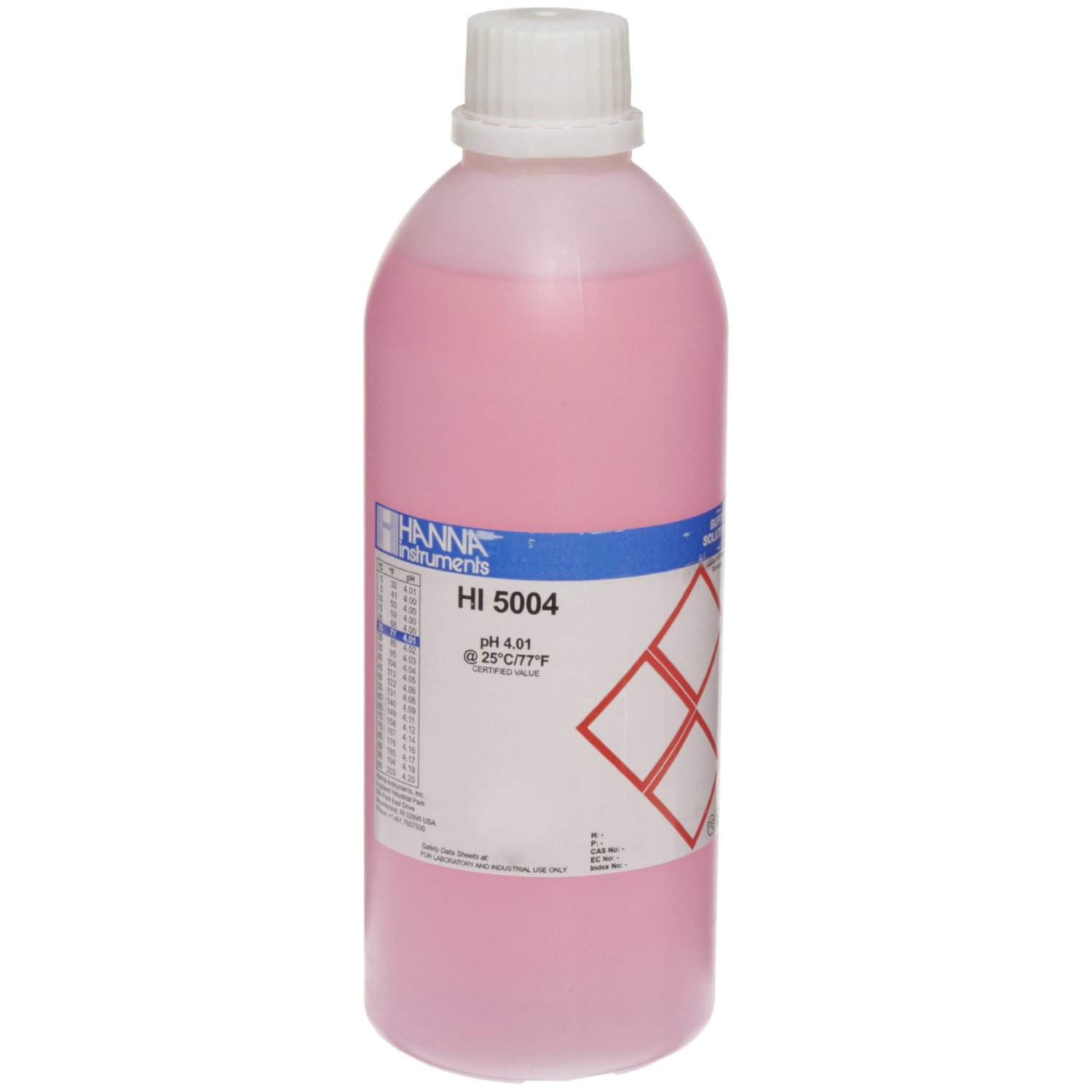 71vvcvosscl-_aa1500_ Kalibrierlösung pH 4,01; technische Qualität, 500mL-Flasche, farbkodiert