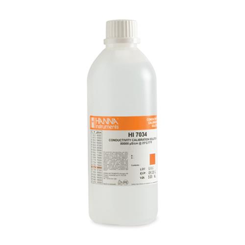 hi7034l-1 Kalibrierlösung Leitfähigkeit 80,00 mS/cm, 500mL-Flasche
