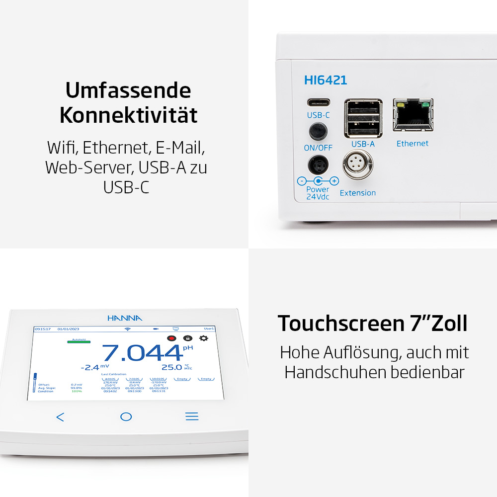 Netzwerkfähiges Sauerstoffmessgerät mit optischer Sonde