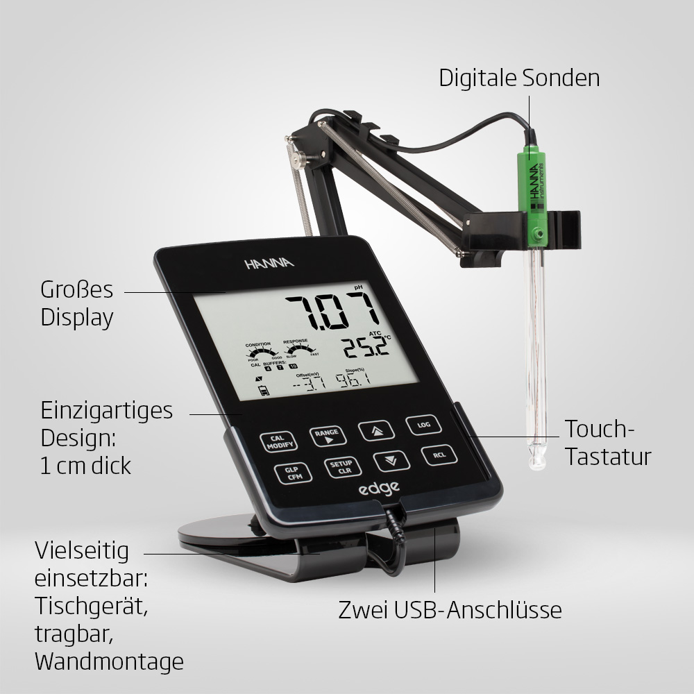 edge® Multiparameter-Tablet-Messgerät für pH