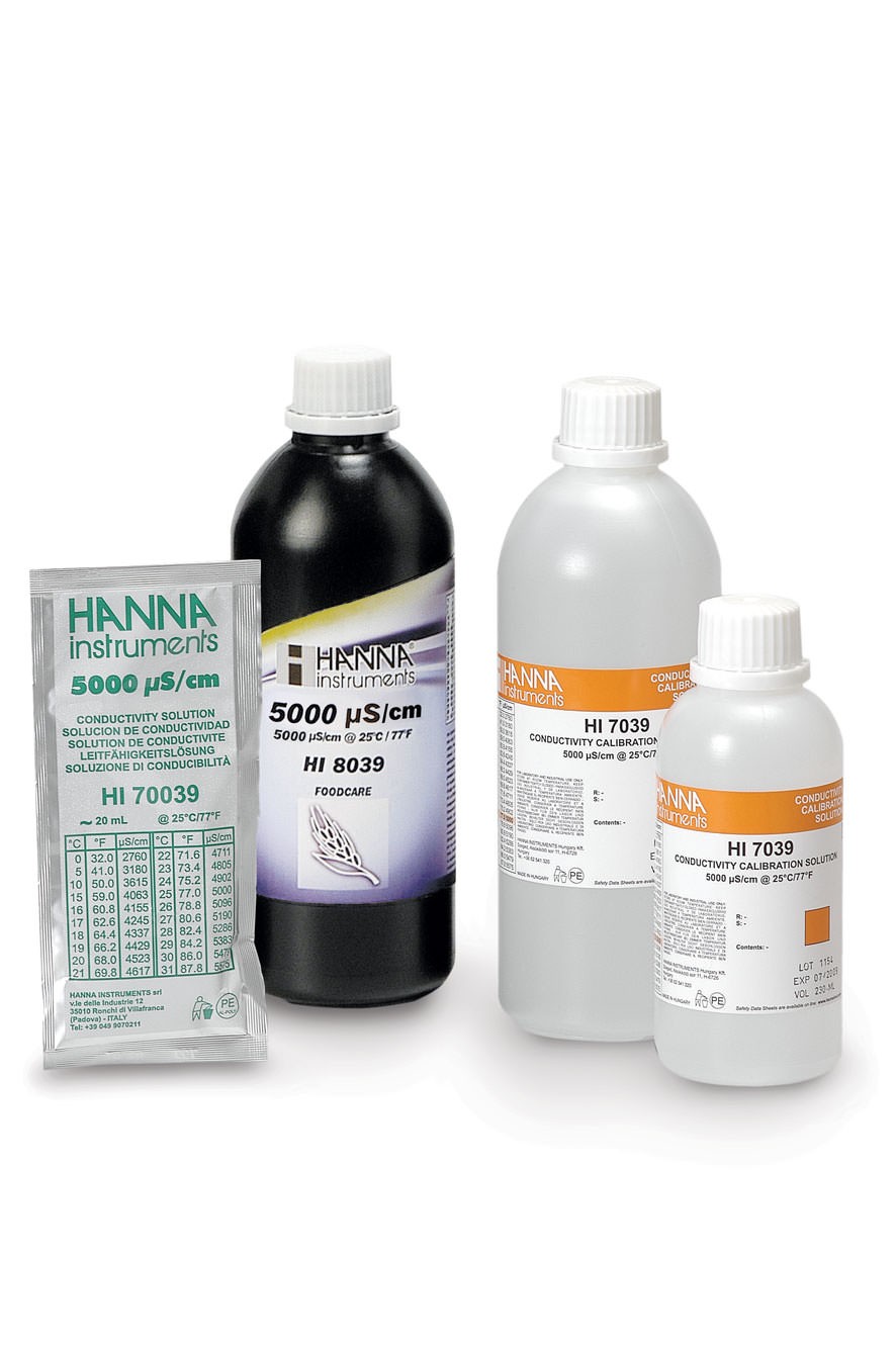 hi-7039_hi-8039_hi-70039 Kalibrierlösung Leitfähigkeit 5000 µS/cm, 500mL-FDA-Flasche