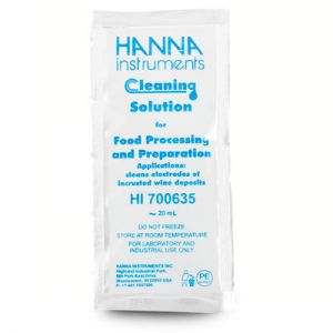 hi700635p Reinigungslösung für Elektroden, Anwendung Weinablagerungen, 25 x 20mL-Beutel