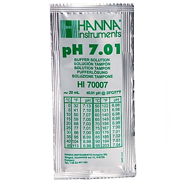 hanna-20hi70007-20ph-metr-20ph-207-20-2020-20ml-151d697c958510 Kalibrierlösung pH 7,01; Standardqualität, mit Analysenzertifikat, 25 x 20mL-Beutel