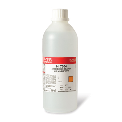 hi7004l-1 Kalibrierlösung pH 4,01; Standardqualität, mit Analysenzertifikat, 500mL-Flasche
