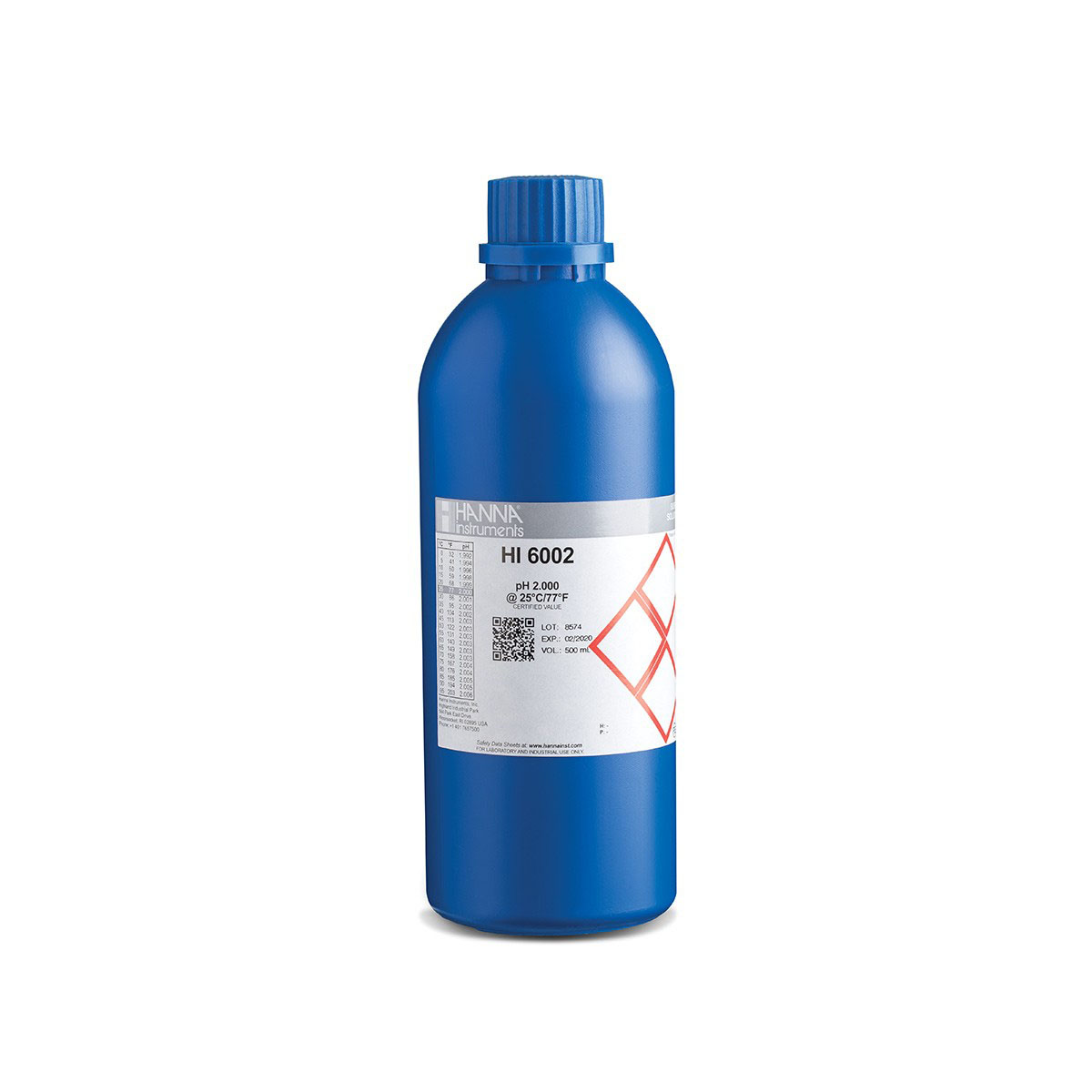 Kalibrierlösung pH 2,000; Premiumqualität, 500mL-Flasche