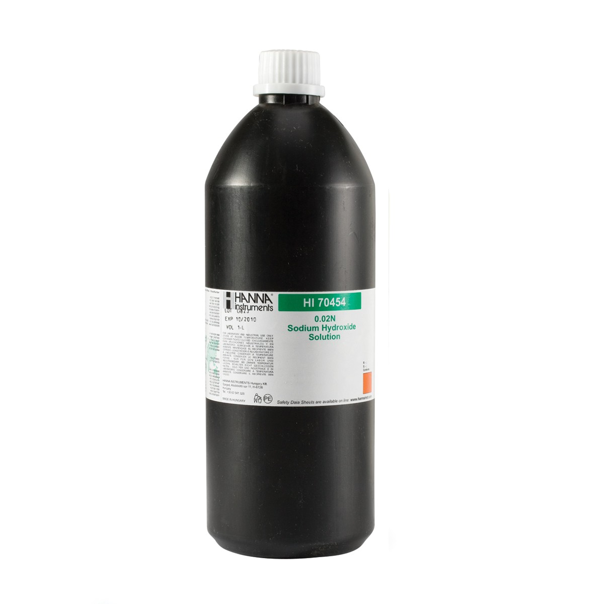 Titrationslösung NaOH 0,02 N; 1L-Flasche