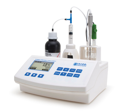 hi84502_v2-1 Minititrator für Gesamtsäure, zur Weinanalyse + pH/mV/°C-Meter