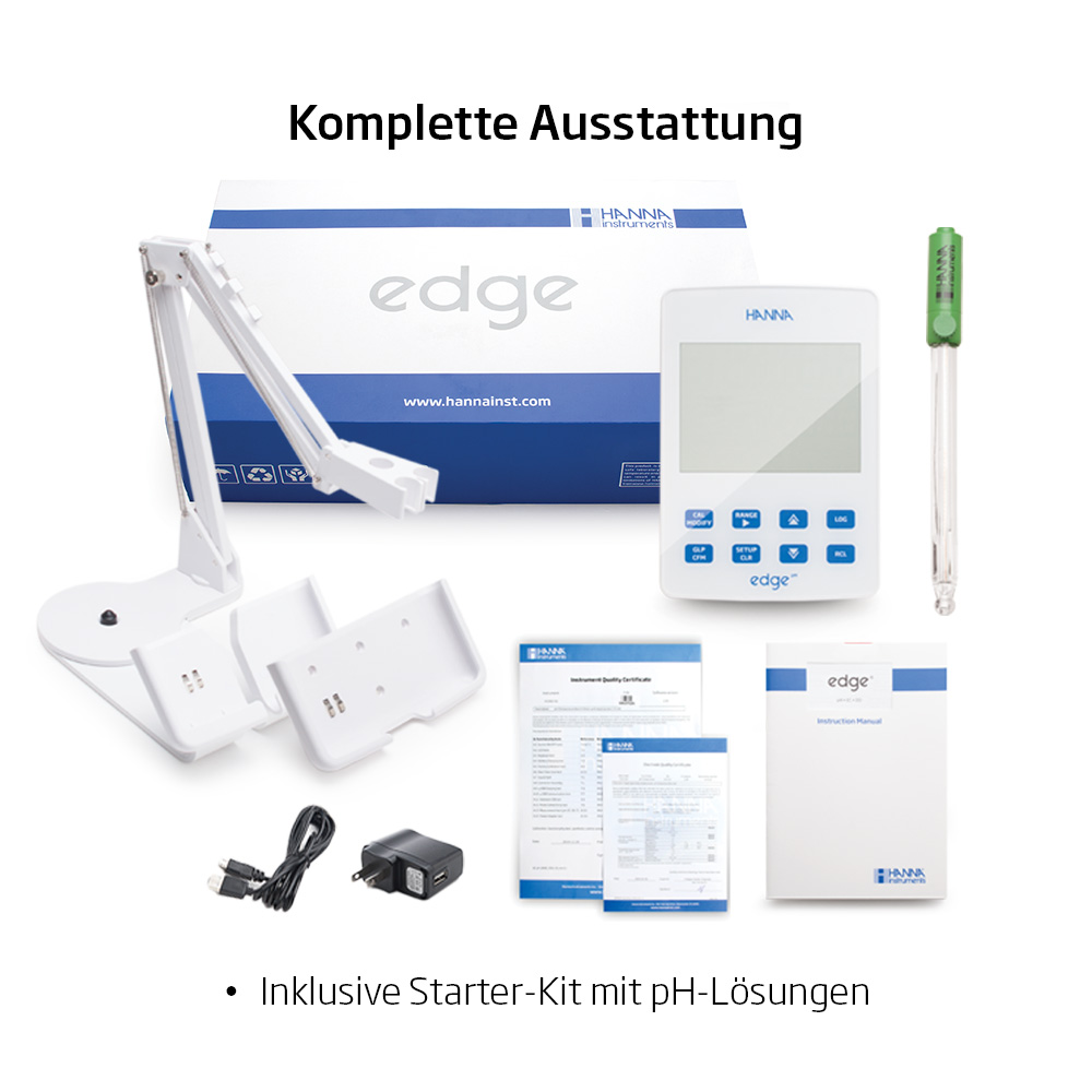 edge® pH-Tablet-Messgerät mit optionaler Redoxpotentialmessung