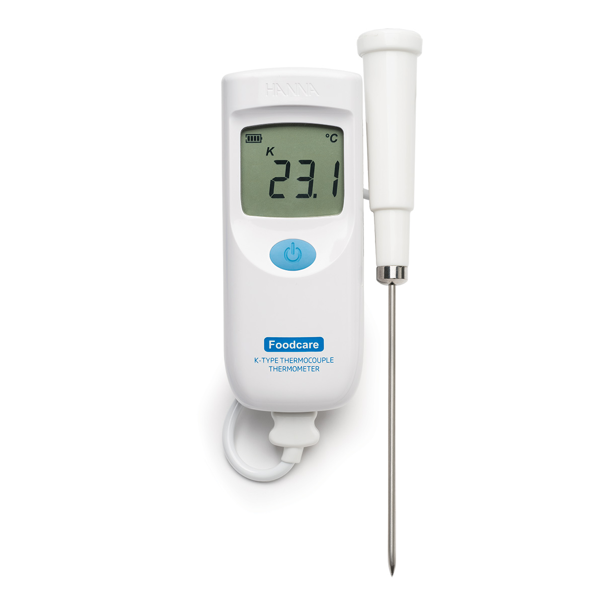 HI935001-Celsius Thermometer für Lebensmittel mit wechselbarem Typ-K-Thermoelementfühler