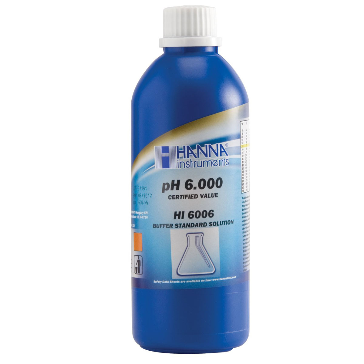 Kalibrierlösung pH 6,000; Premiumqualität, 500mL-Flasche