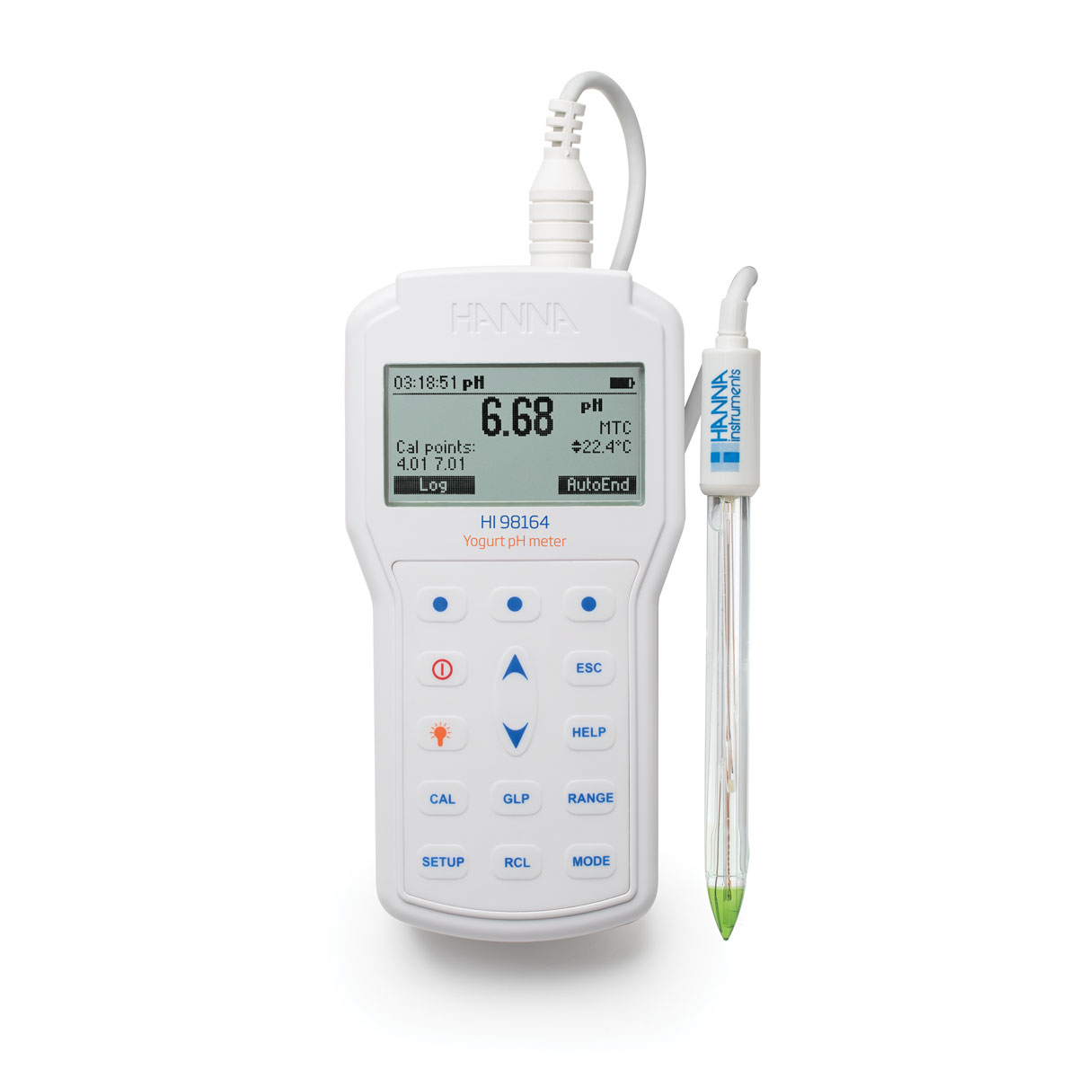 HI98164 Professionelles Foodcare HACCP-pH-Meter für Joghurt