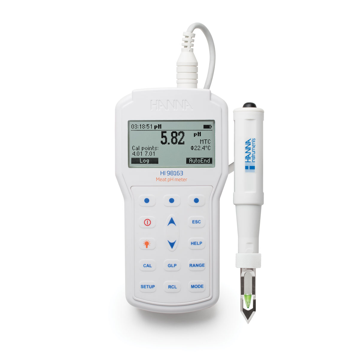 HI98163 Professionelles Foodcare HACCP-pH-Meter für Fleisch