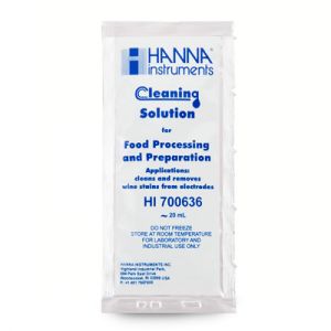 hi700636p Reinigungslösung für Elektroden, Anwendung Weinflecken, 25 x 20mL-Beutel
