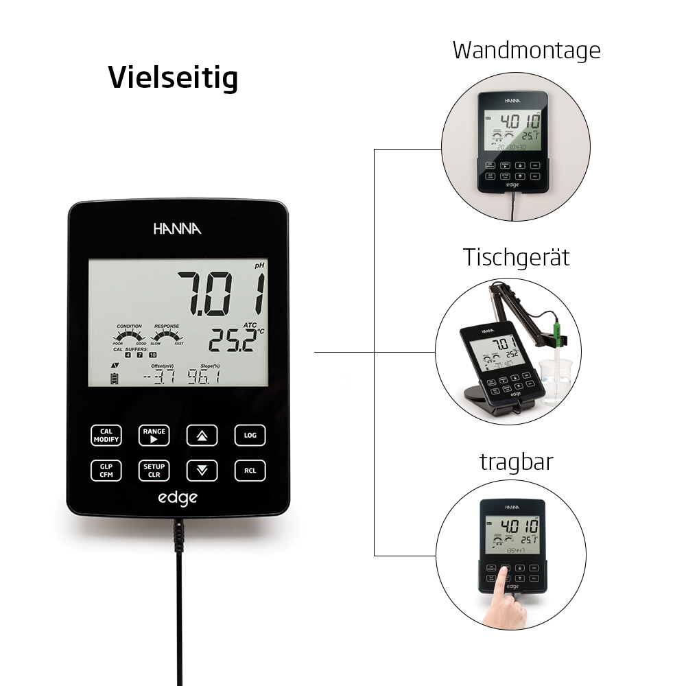 edge® Multiparameter-Tablet-Messgerät für pH