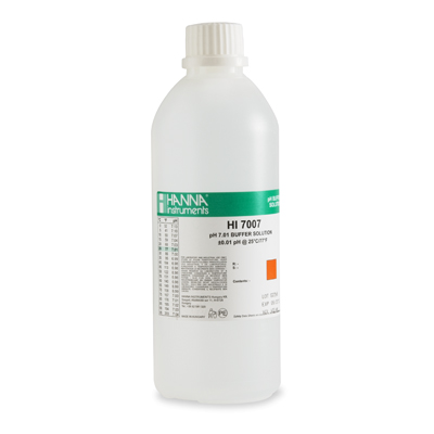 hi7007l-1 Kalibrierlösung pH 7,01; Standardqualität, mit Analysenzertifikat, 500mL-Flasche