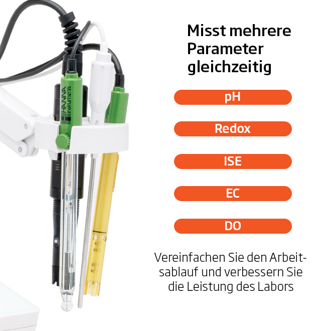 HI6222-02: HI6000-Kit mit 2 pH/ORP/ISE-Modulen