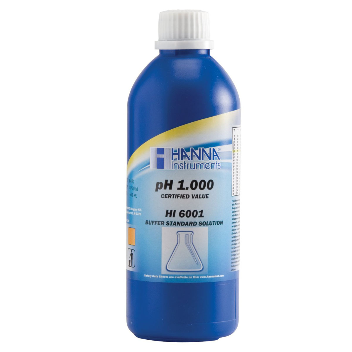 HI6001 Kalibrierlösung pH 1,000; Premiumqualität, 500mL-Flasche