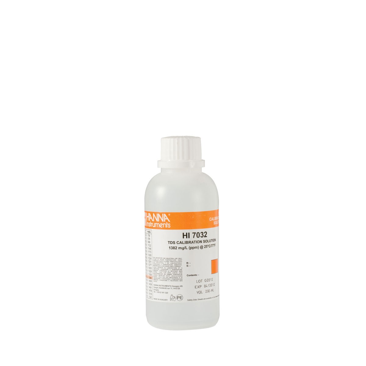 Kalibrierlösung TDS 1382 mg/L, 230mL-Flasche - Sonderposten