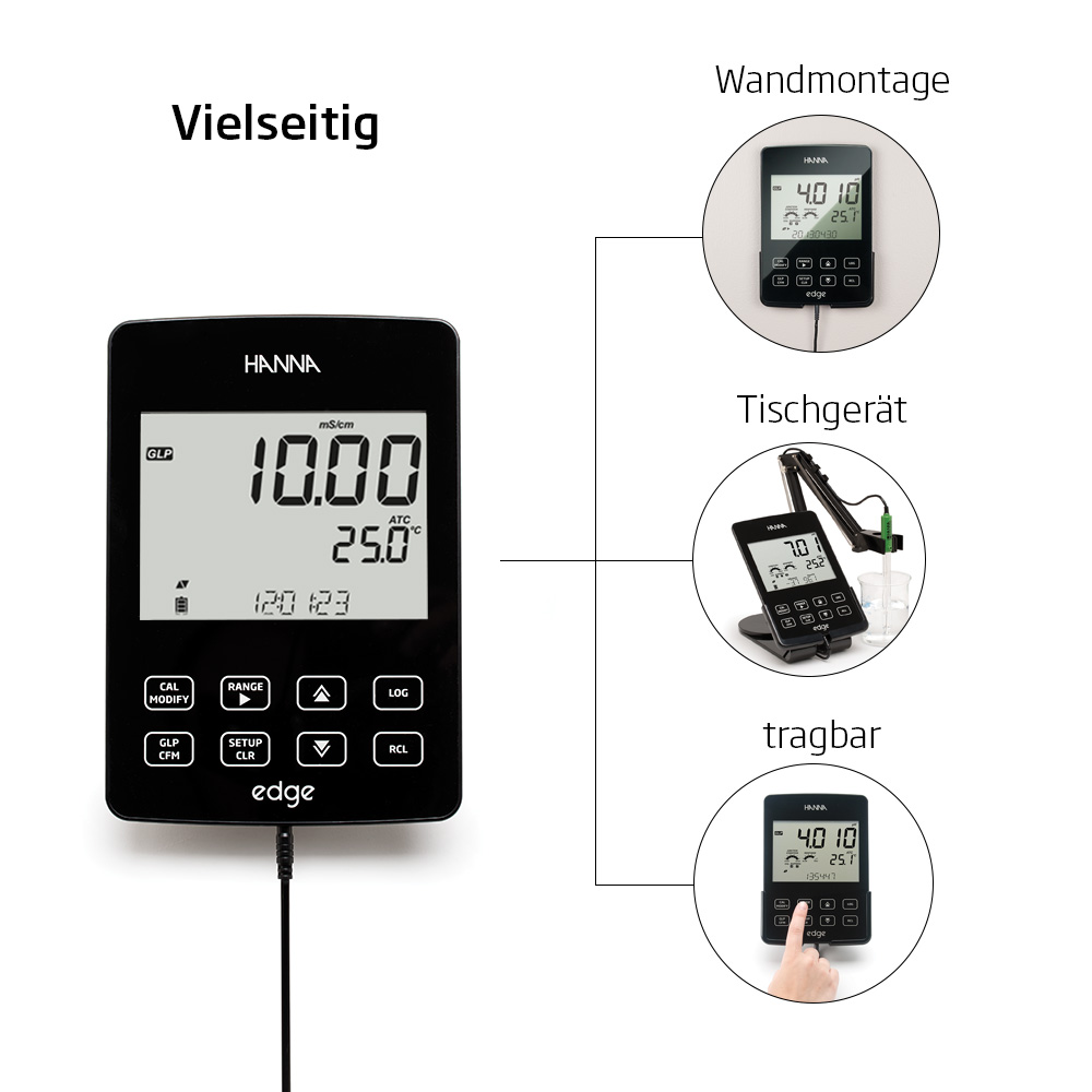 edge®  Multiparameter-Tablet-Messgerät für Leitfähigkeit