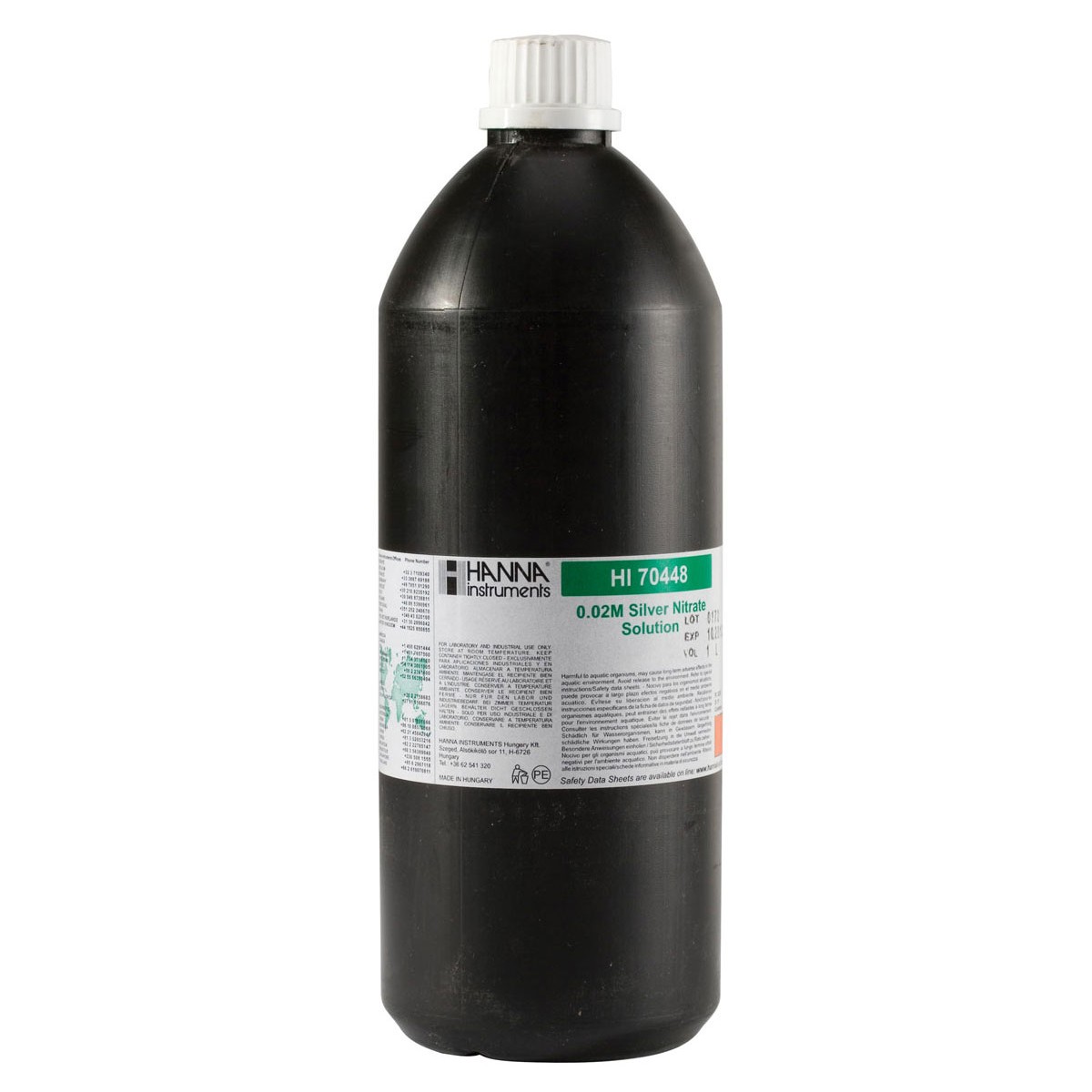 Titrationslösung AgNO3 0,02 M; 1L-Flasche