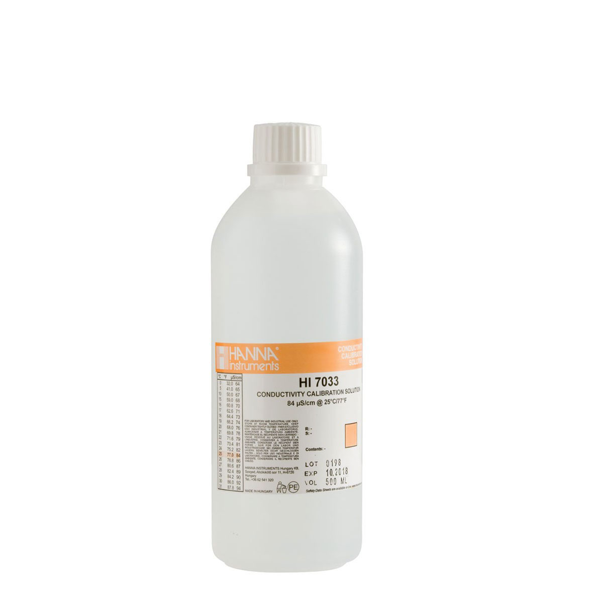 HI7033L Kalibrierlösung Leitfähigkeit 84 µS/cm, 500mL-Flasche