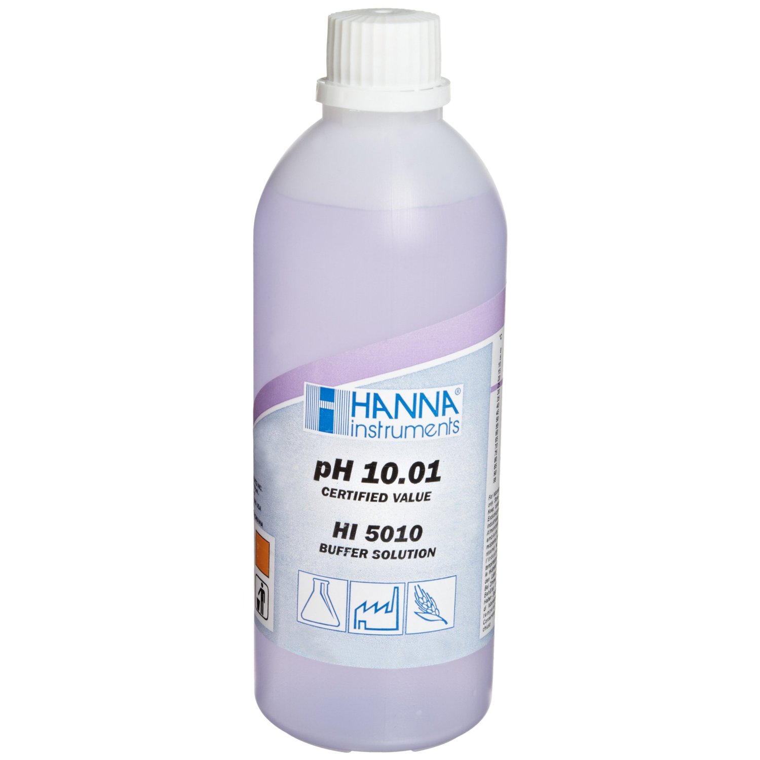 Kalibrierlösung pH 10,01; technische Qualität, 500mL-Flasche, farbkodiert (violett)